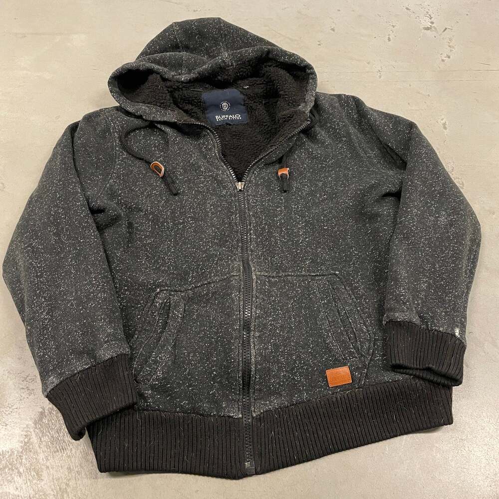 vintage y2k fur lined buffalo David bitton hoodie